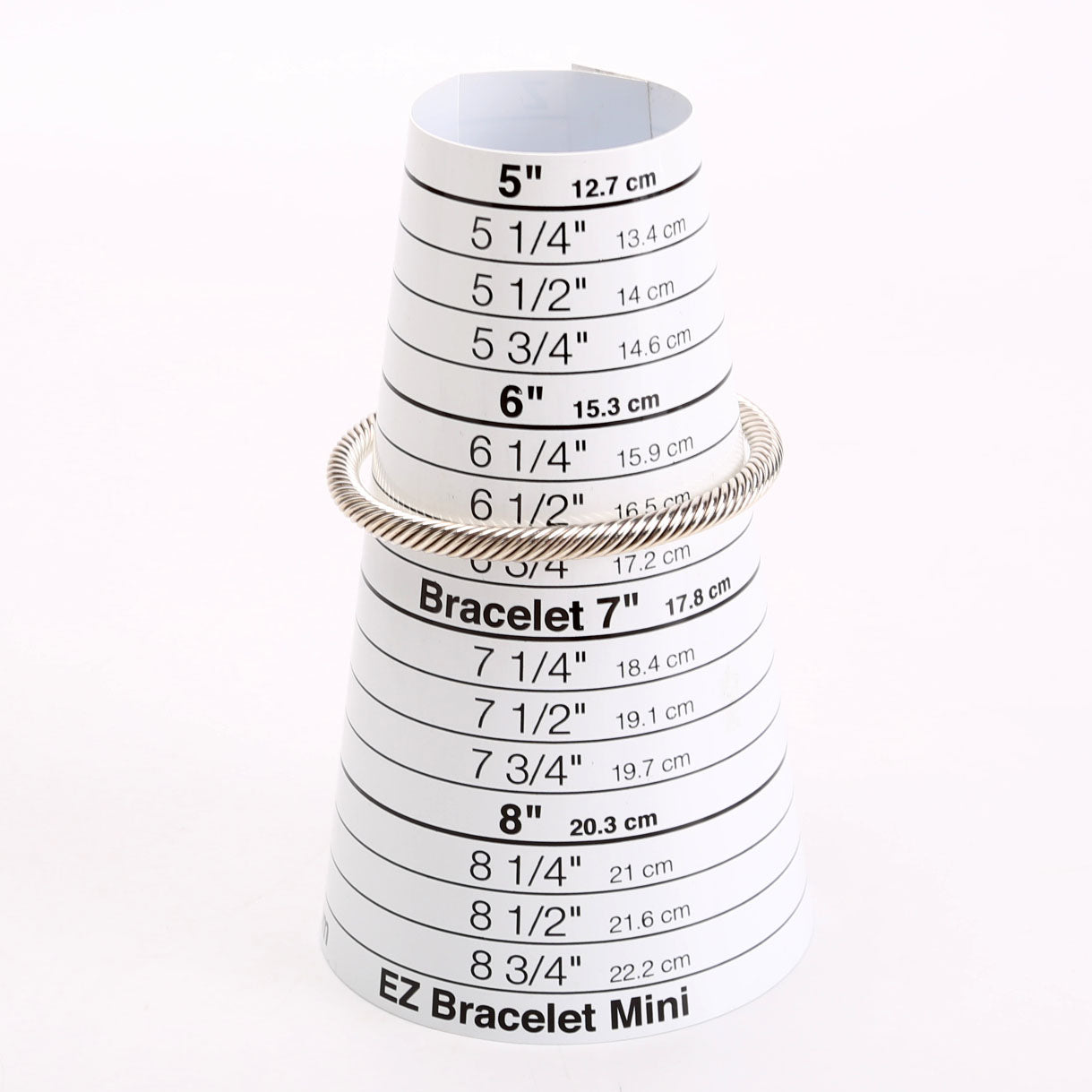 Classic Cable 5MM Bracelet 925/585/Topaz