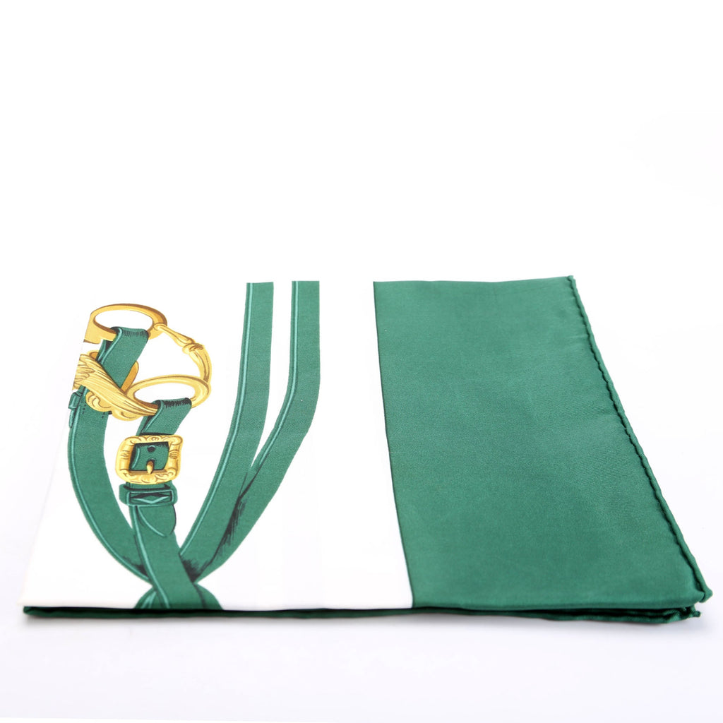 Brides De Gala 90 Silk Scarf Green/Multicolor