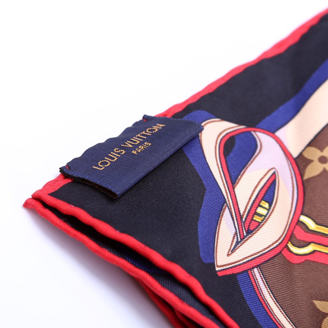 Tribute To Square Silk Scarf Brown/Multi