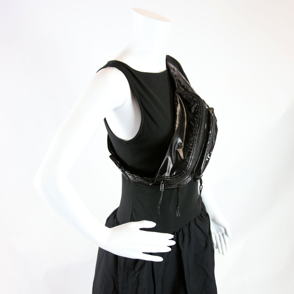 Nylon Logo Ripstop Body Belt Bag 581375 Black