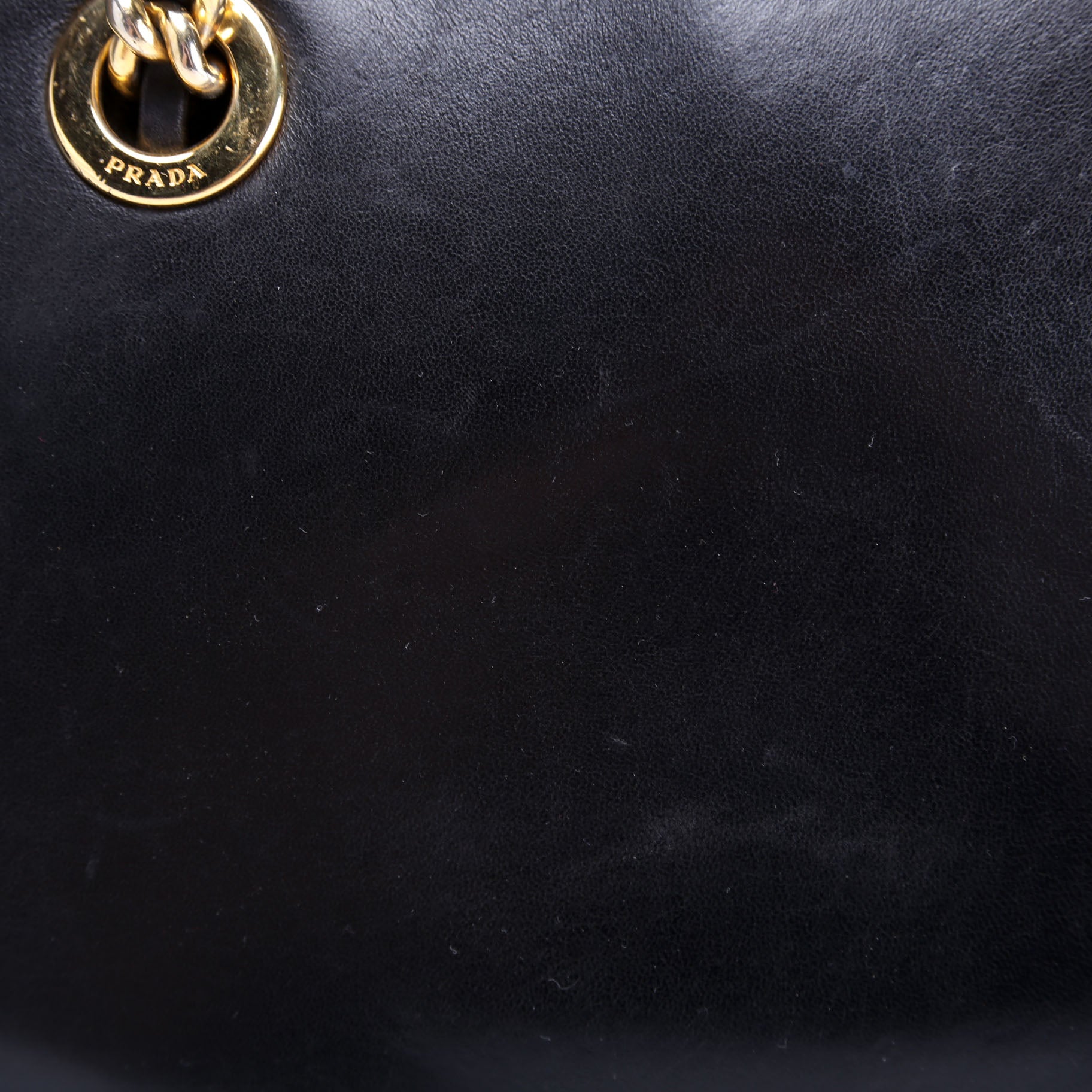 Nappa Leather Top Handle Chain Bag Vintage