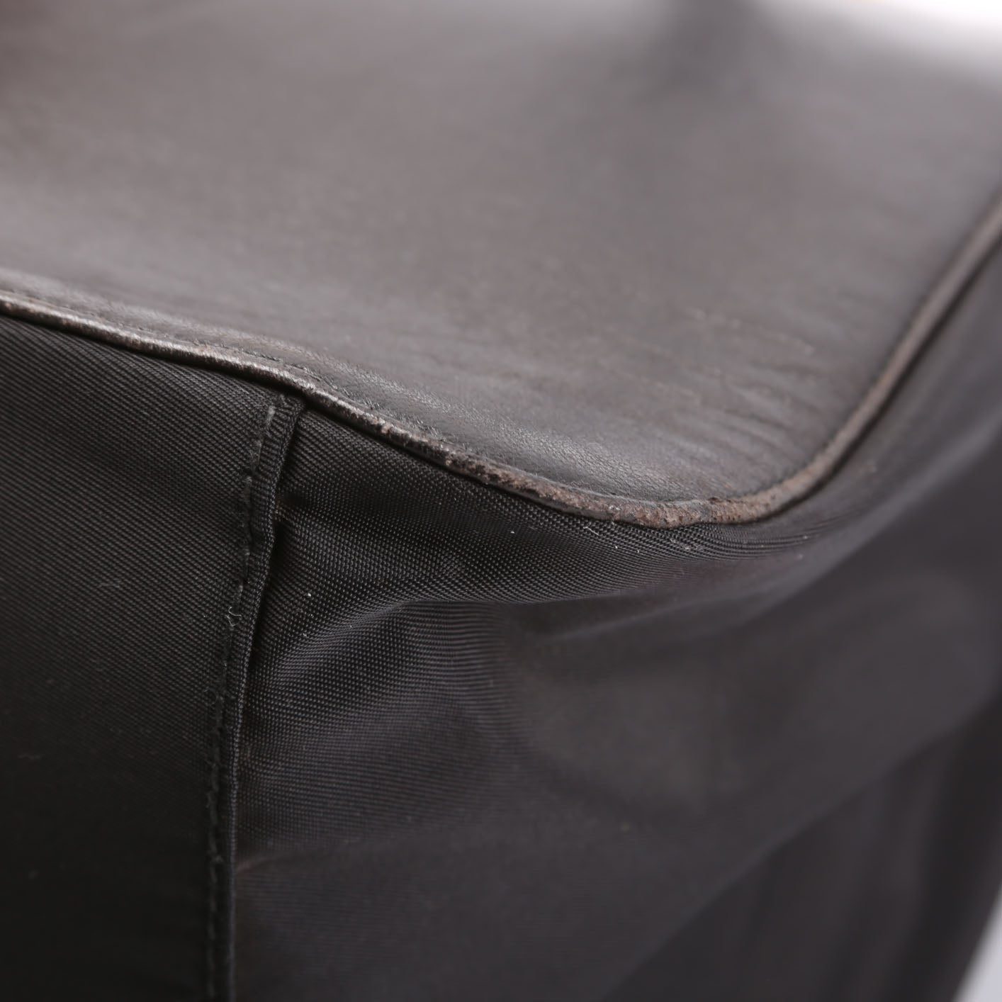 Nappa Leather Top Handle Chain Bag Vintage
