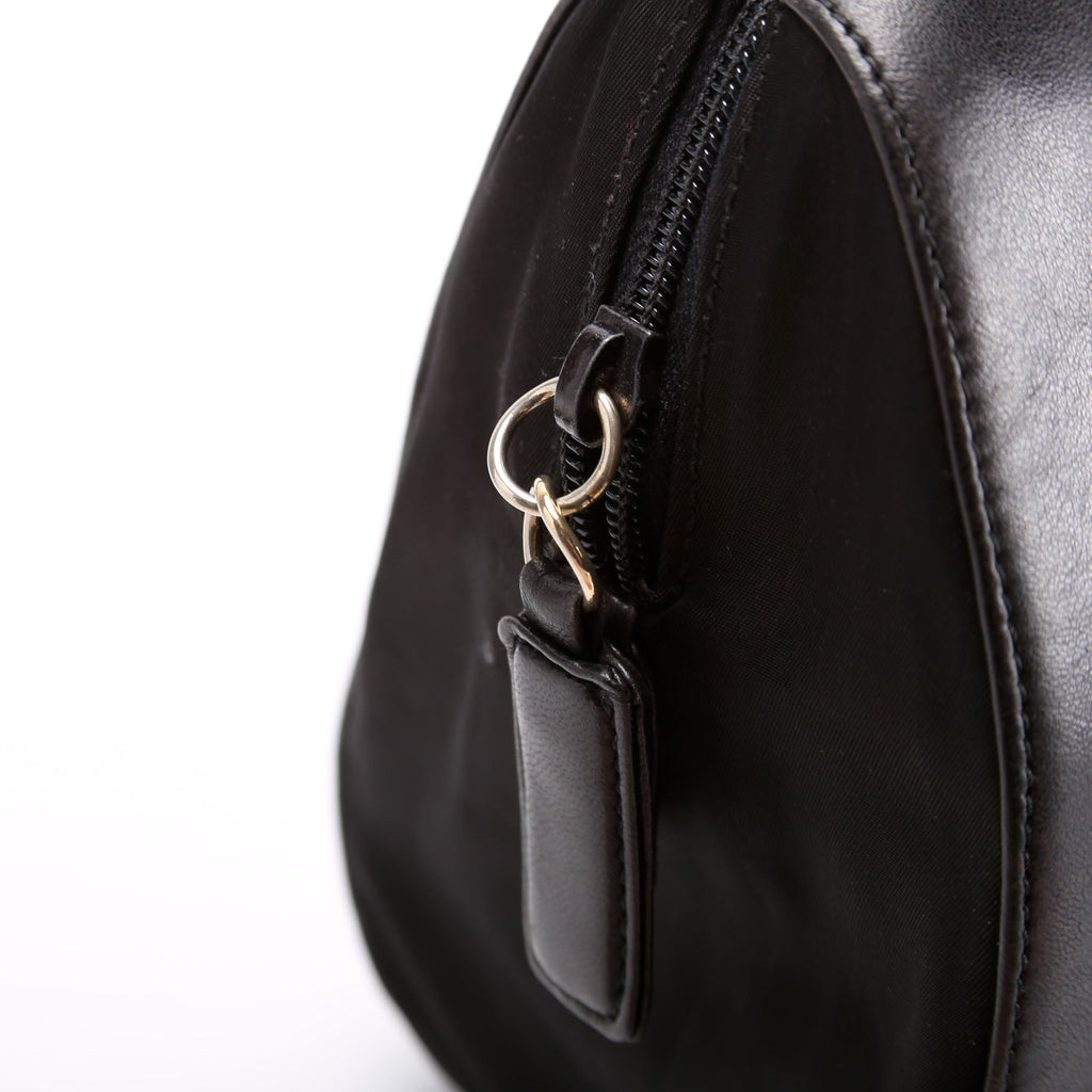 Nappa Leather Top Handle Chain Bag Vintage