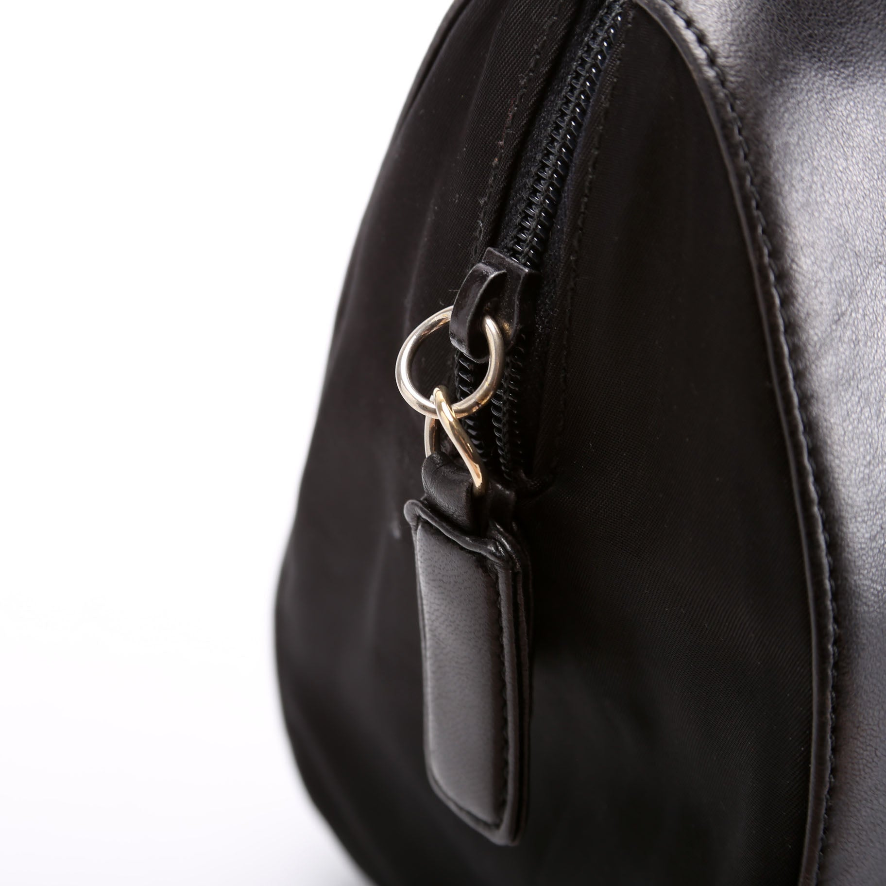Nappa Leather Top Handle Chain Bag Vintage