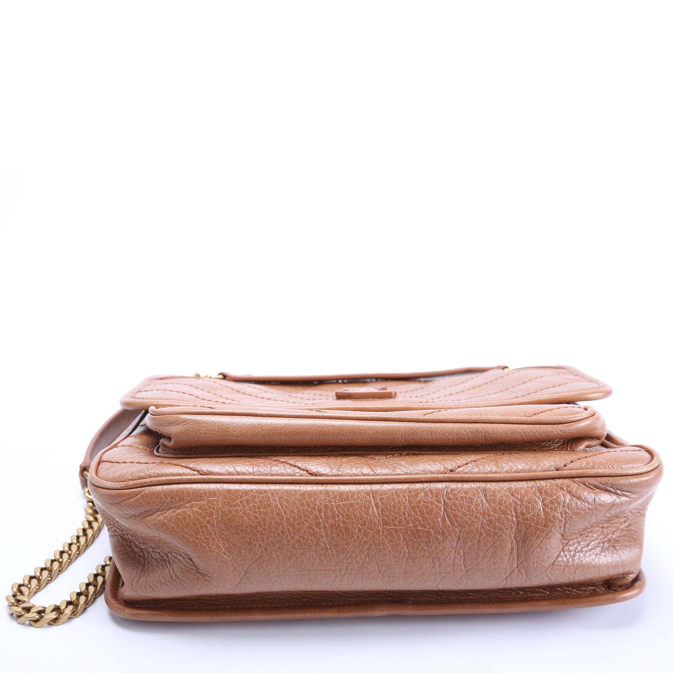 Niki Medium Crinkle Leather 633158 Brown