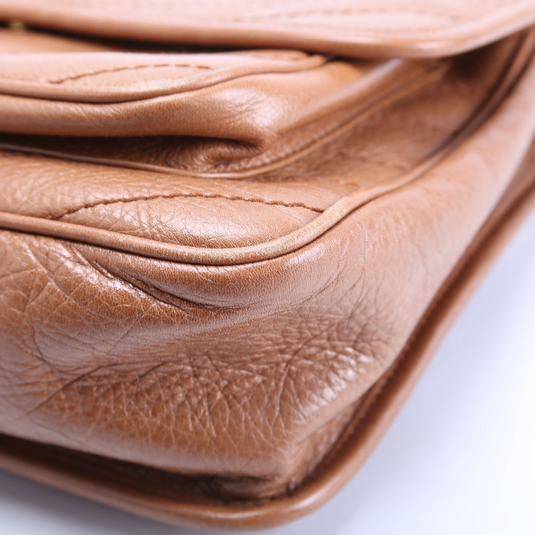 Niki Medium Crinkle Leather 633158 Brown