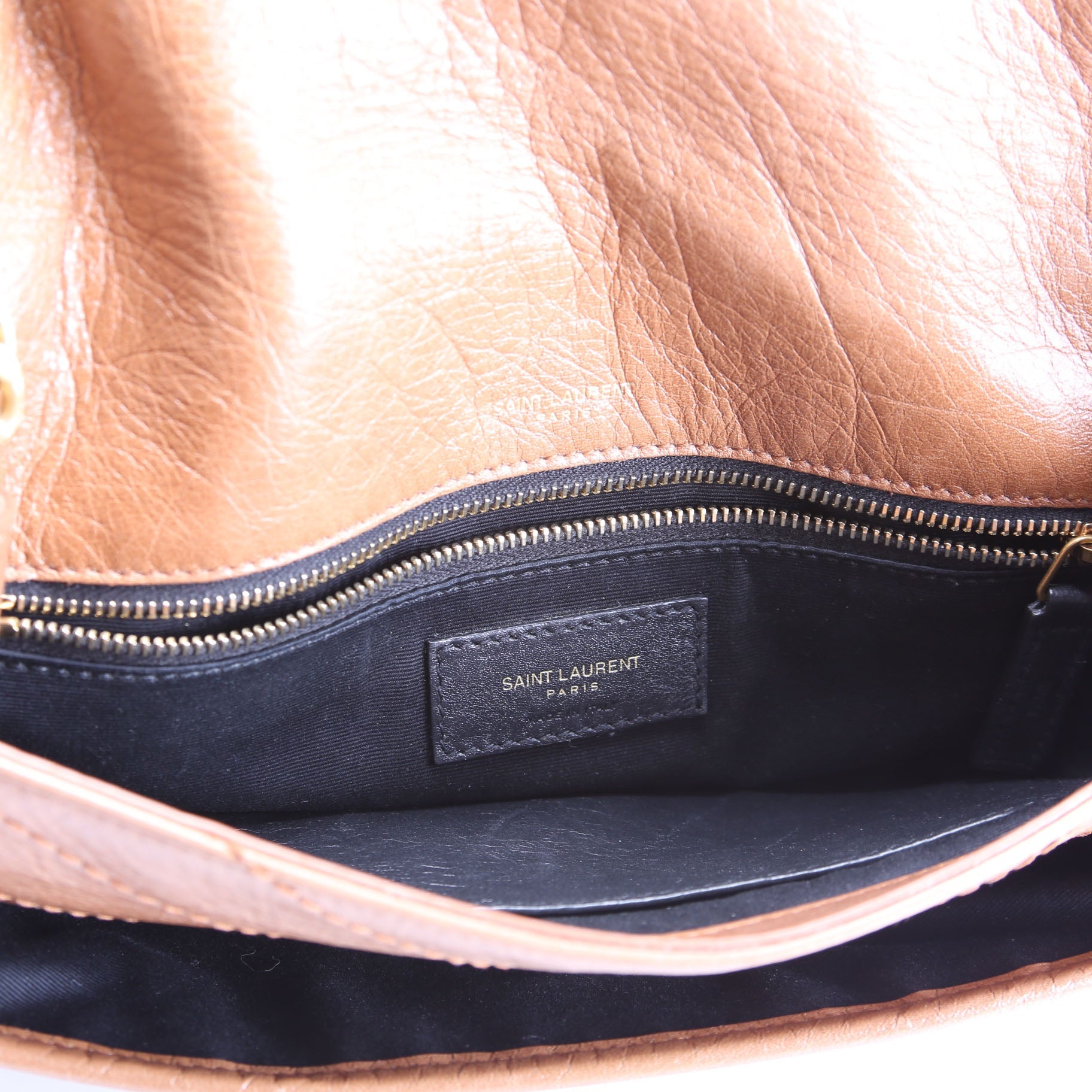 Niki Medium Crinkle Leather 633158 Brown