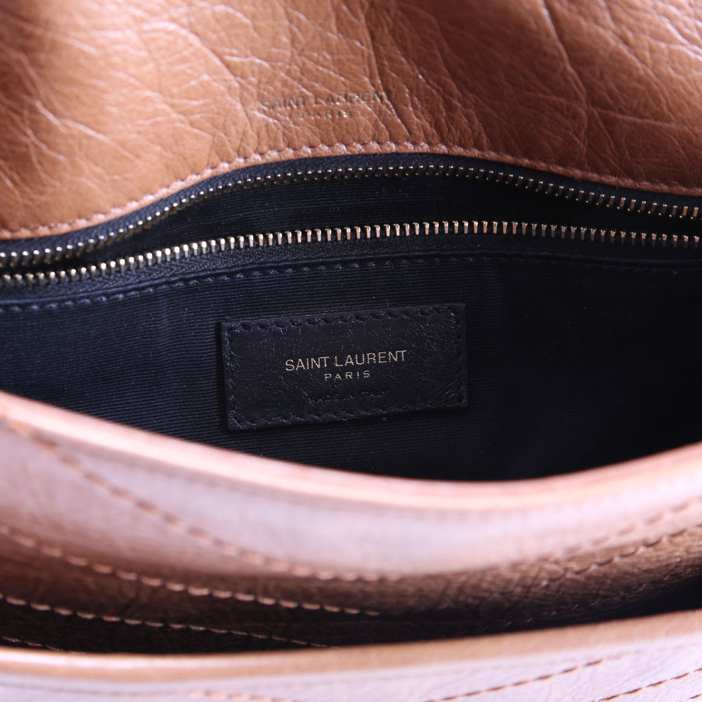 Niki Medium Crinkle Leather 633158 Brown