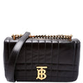 Lola Quilted Flap Small Black