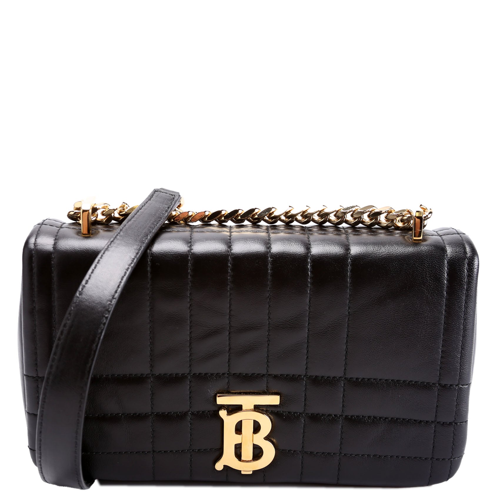 Lola Quilted Flap Small Black