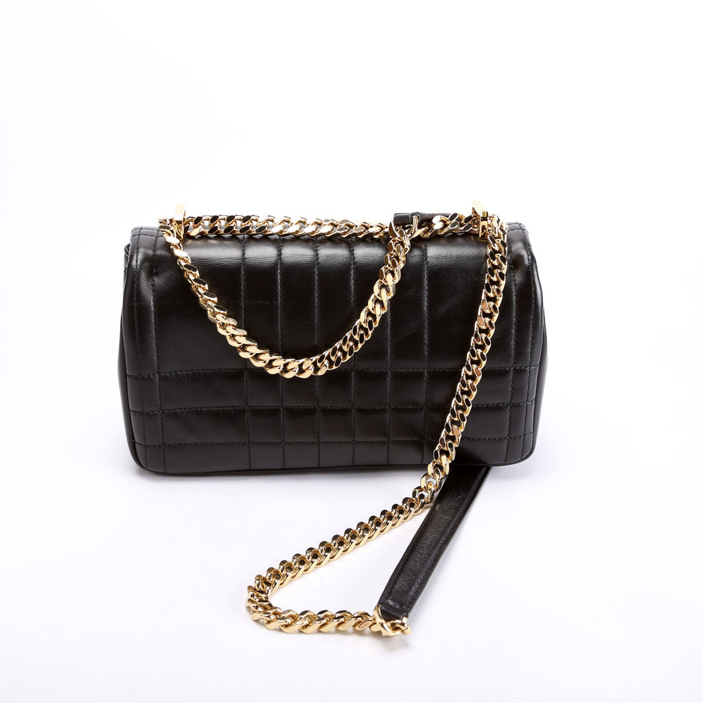 Lola Quilted Flap Small Black