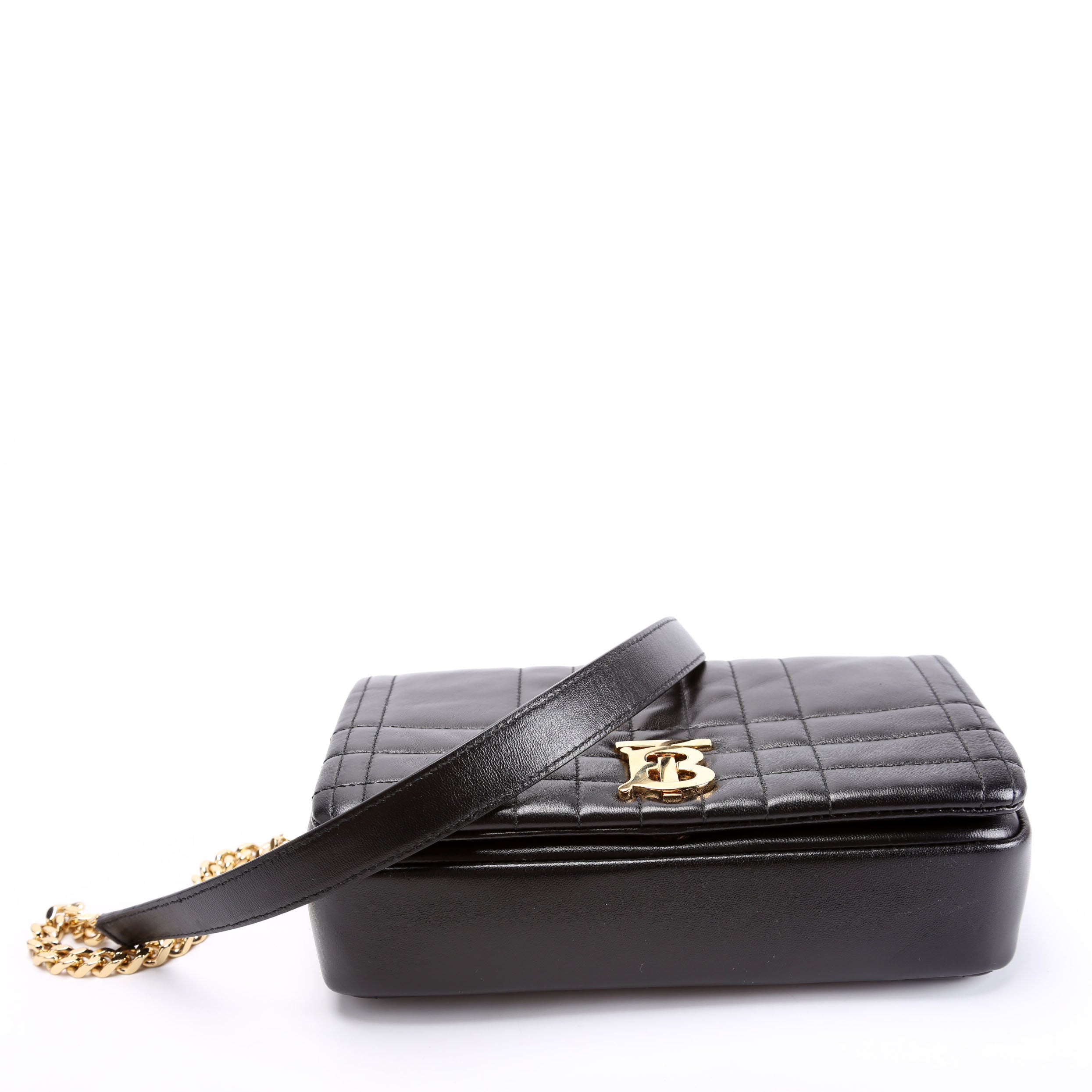 Lola Quilted Flap Small Black
