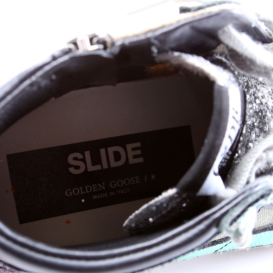 Slide Sneakers Size 38 Black/Green