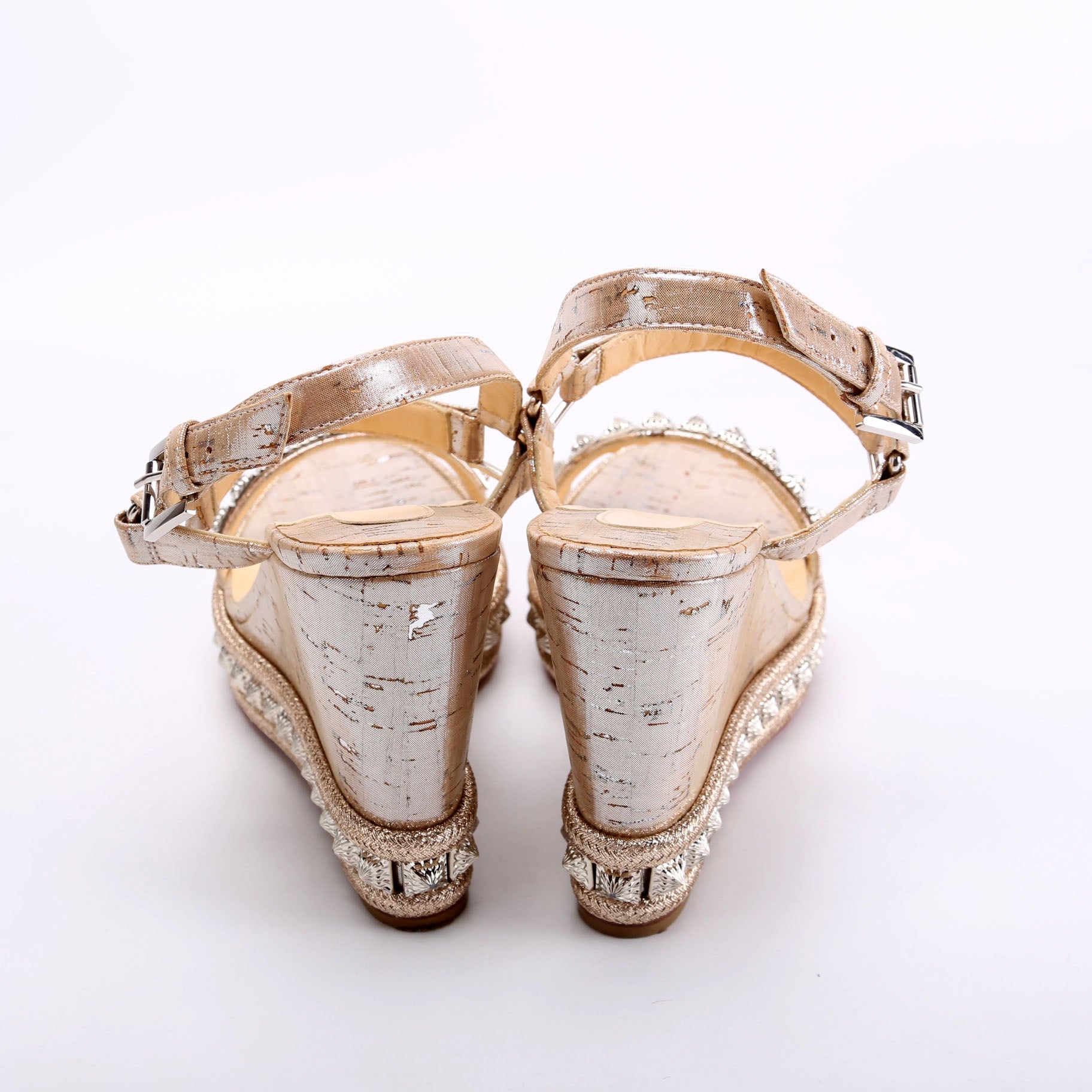 Pyraclou 110 MM Cork Sandal Wedge Size 38