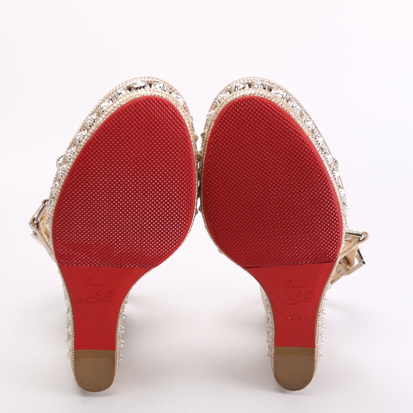 Pyraclou 110 MM Cork Sandal Wedge Size 38