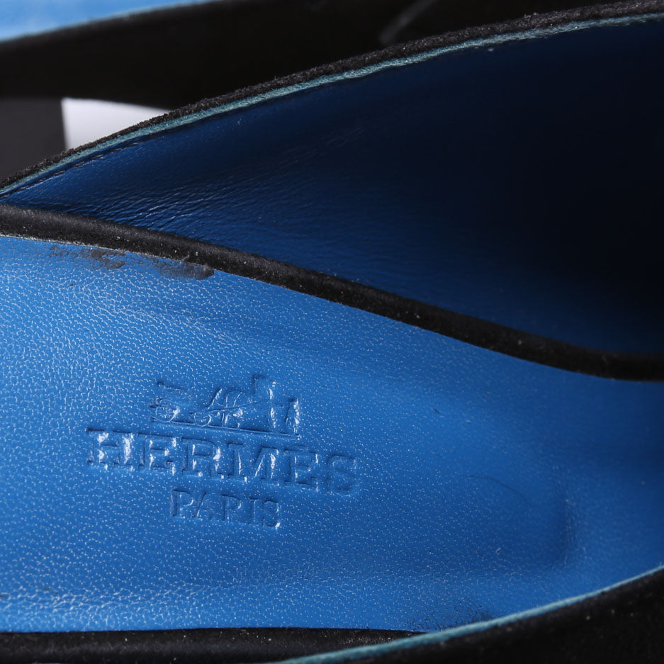 Paradis Suede Mules Size 36.5 Black