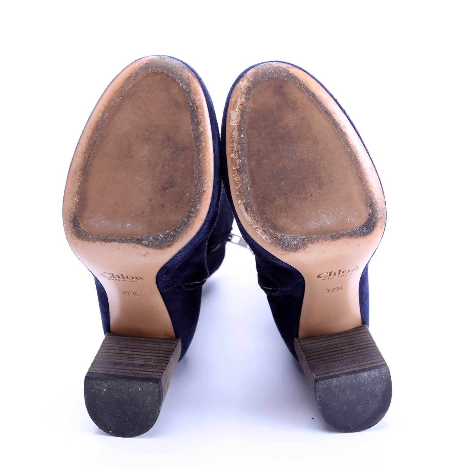 Harper Suede Lace Up Boots Size 37.5 Navy