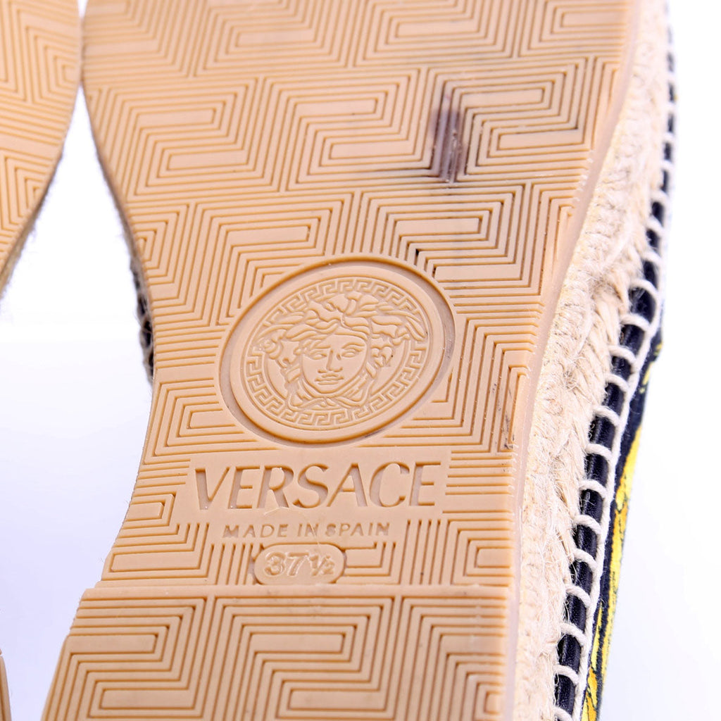 Barocco Print Espadrilles Size 37.5