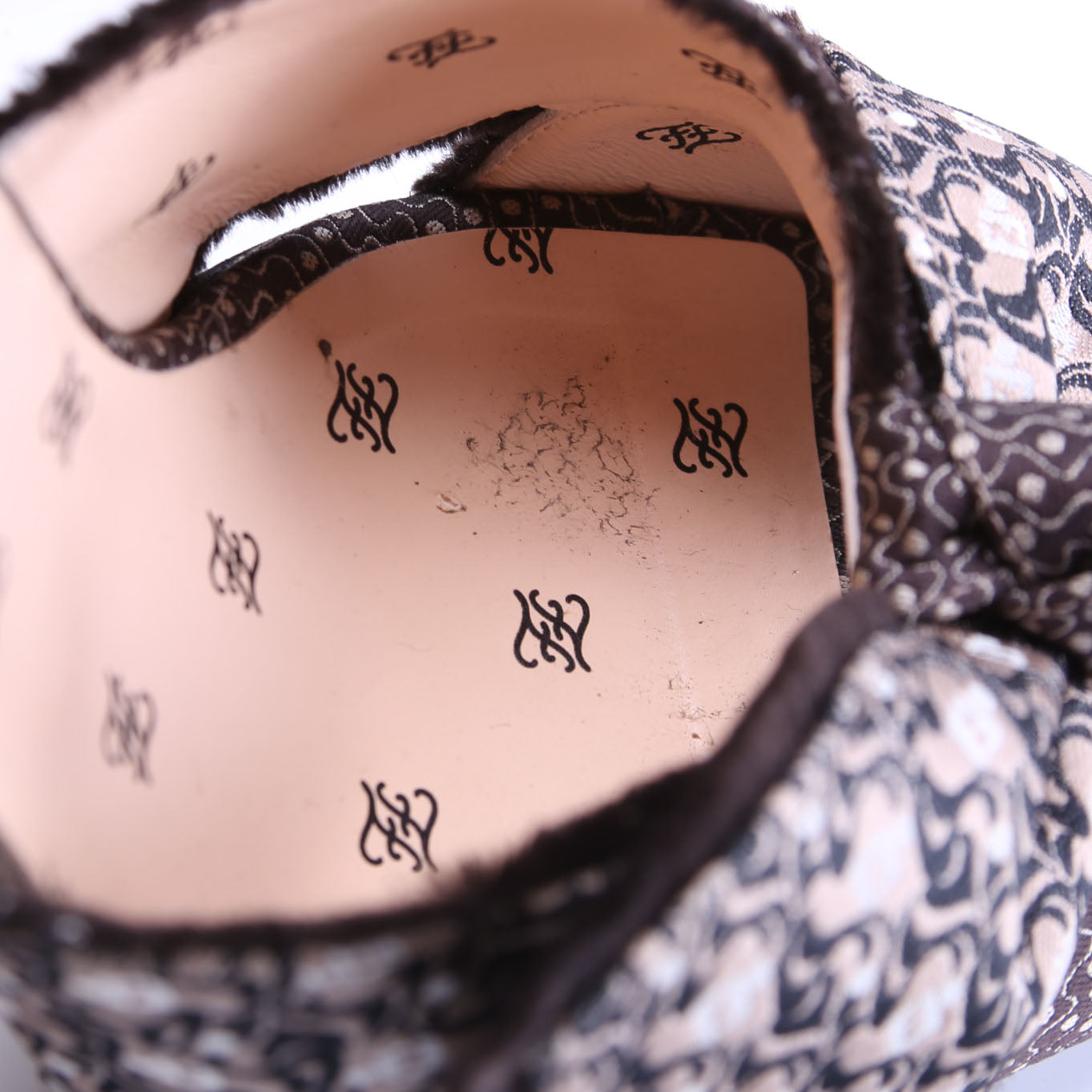 Freedom Fabric Jacquard Slingback Pumps Size 40