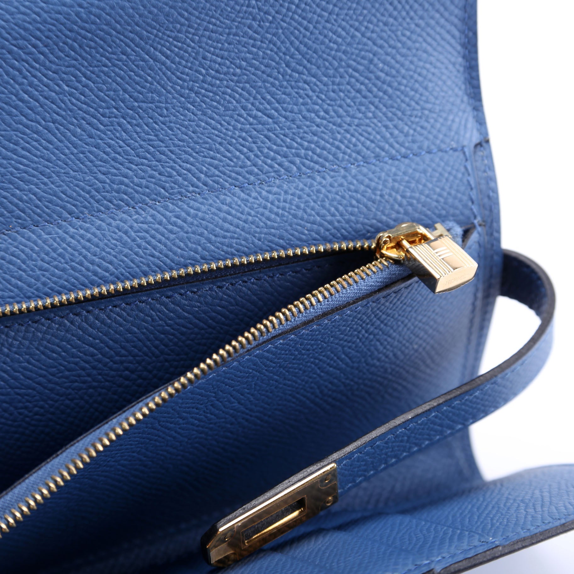 Kelly Medium Wallet Epsom Blue