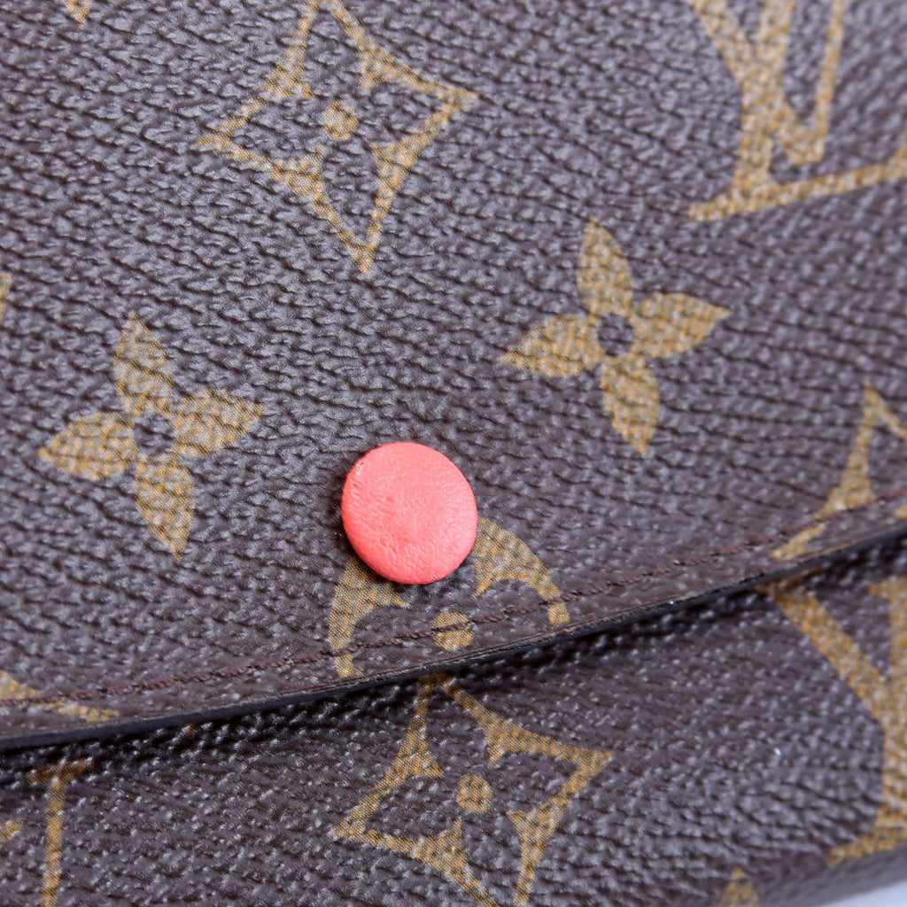 Emilie Wallet Monogram Newer Coral
