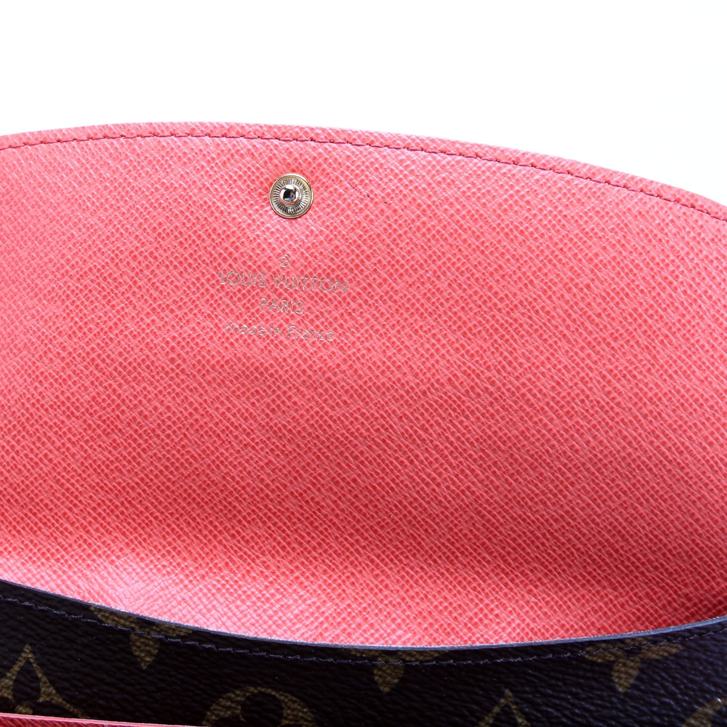 Emilie Wallet Monogram Newer Coral