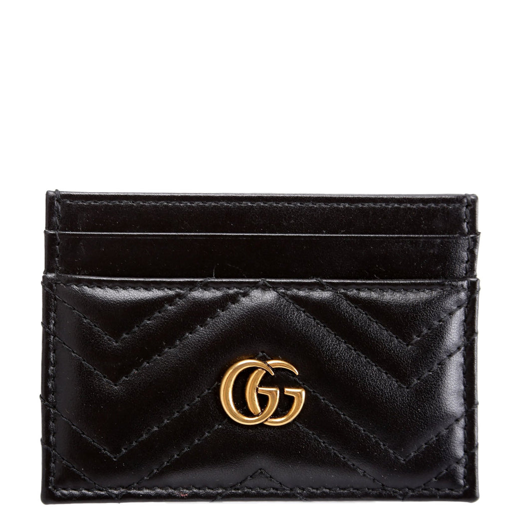 443127 GG Marmont Card Holder Black
