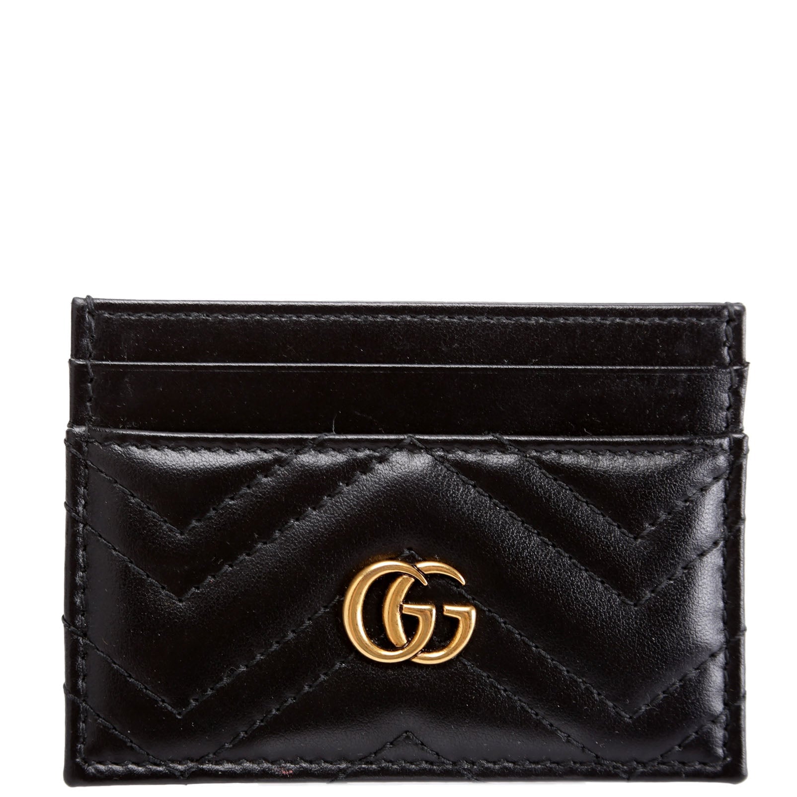 443127 GG Marmont Card Holder Black