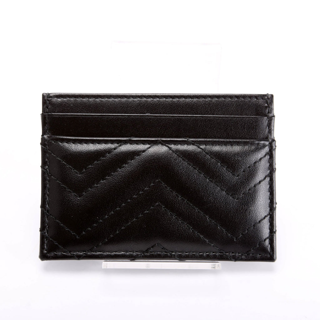 443127 GG Marmont Card Holder Black