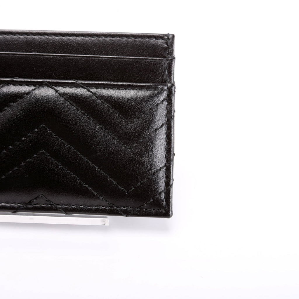 443127 GG Marmont Card Holder Black
