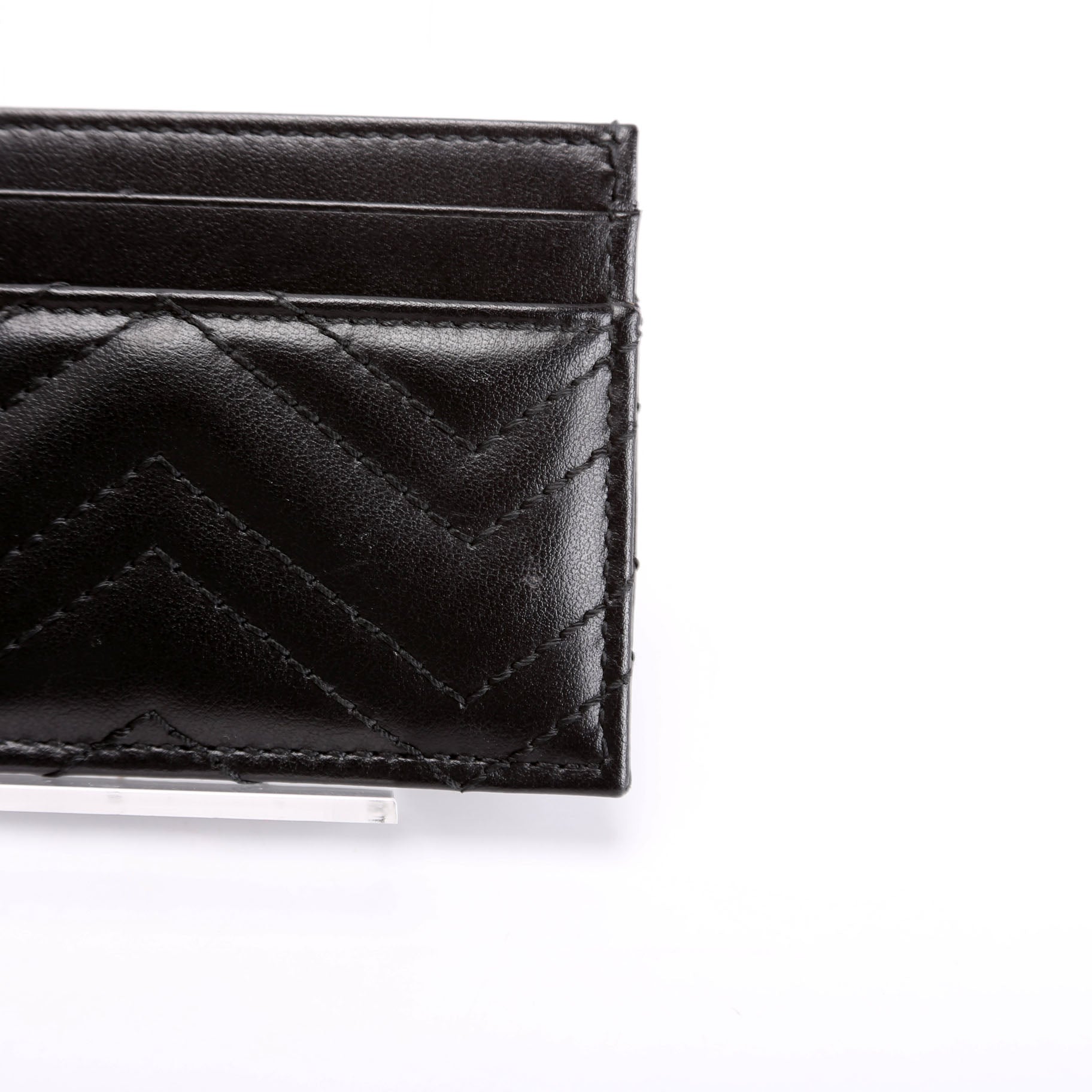 443127 GG Marmont Card Holder Black