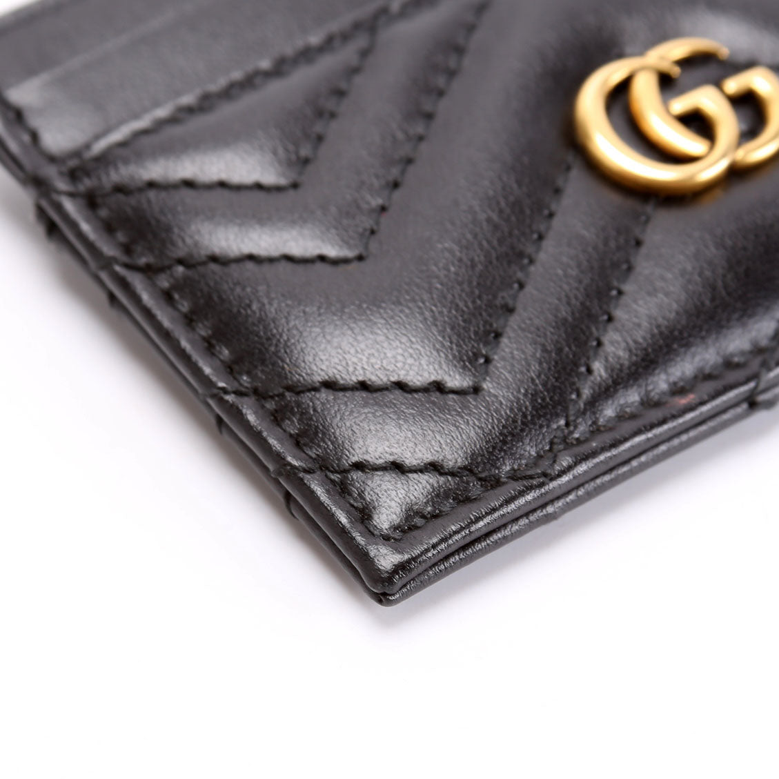 443127 GG Marmont Card Holder Black