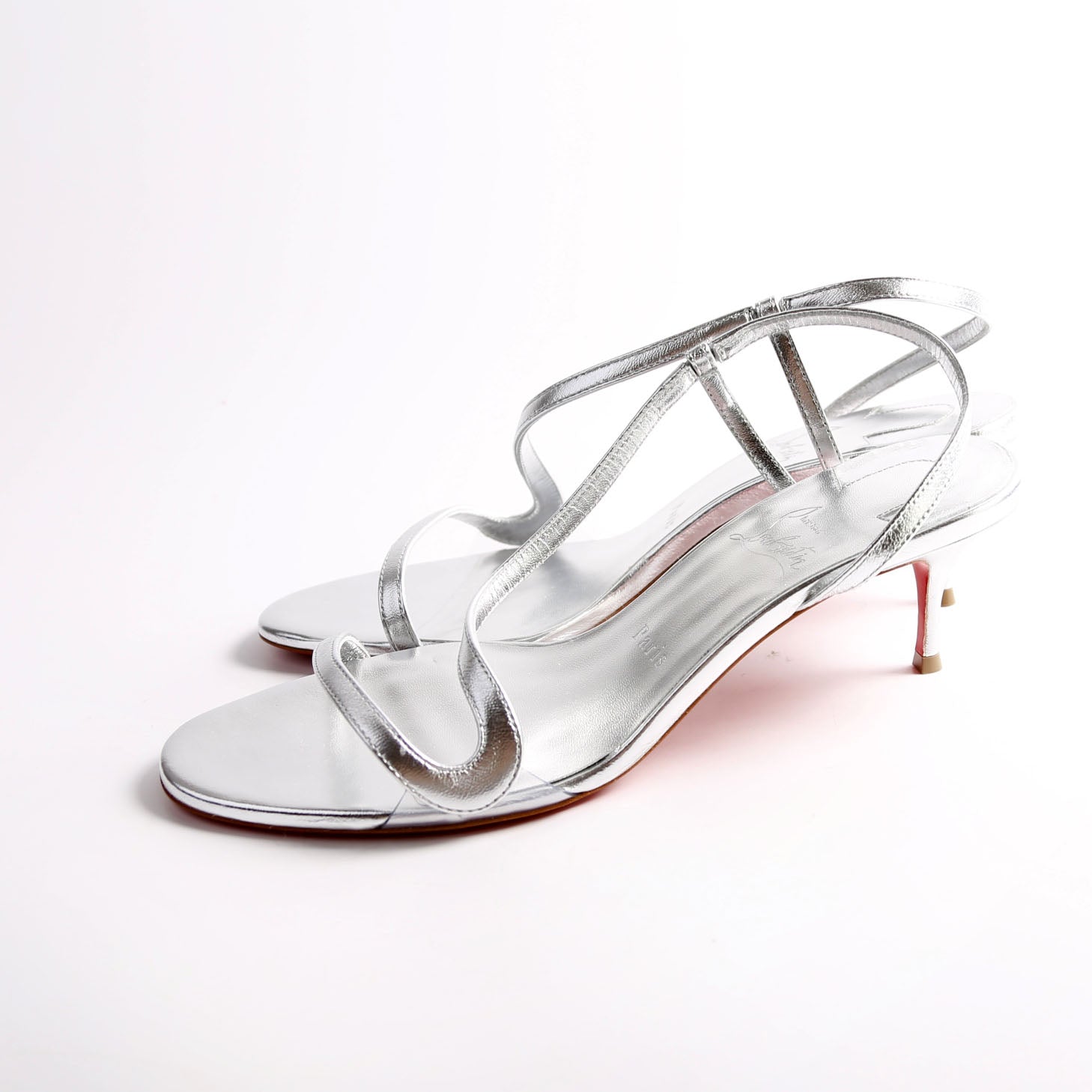 Rosalie 55MM Sandals Size 40 Silver