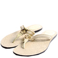 Interlocking GG Web T-Strap Sandal Size 38