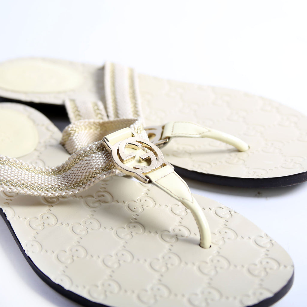 Interlocking GG Web T-Strap Sandal Size 38