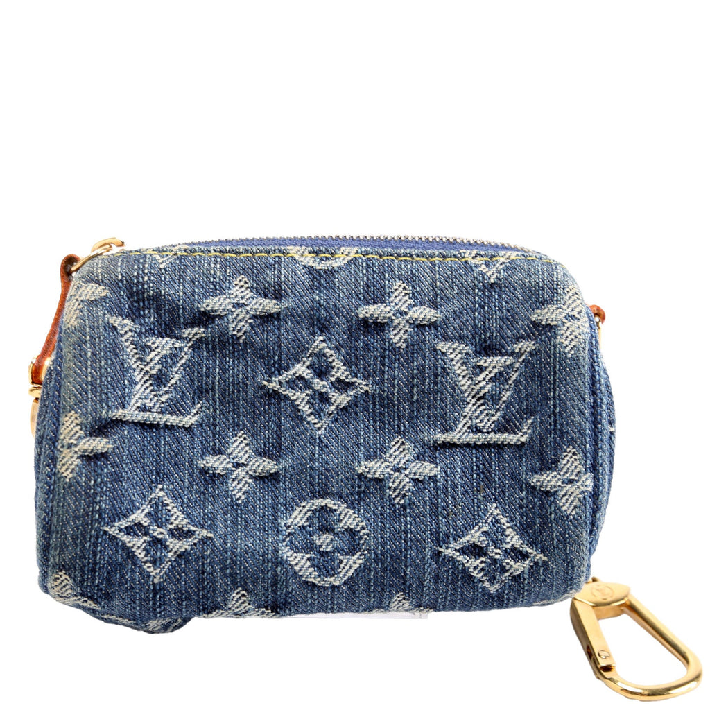 Pochette Speedy PM Key Holder Denim Monogram