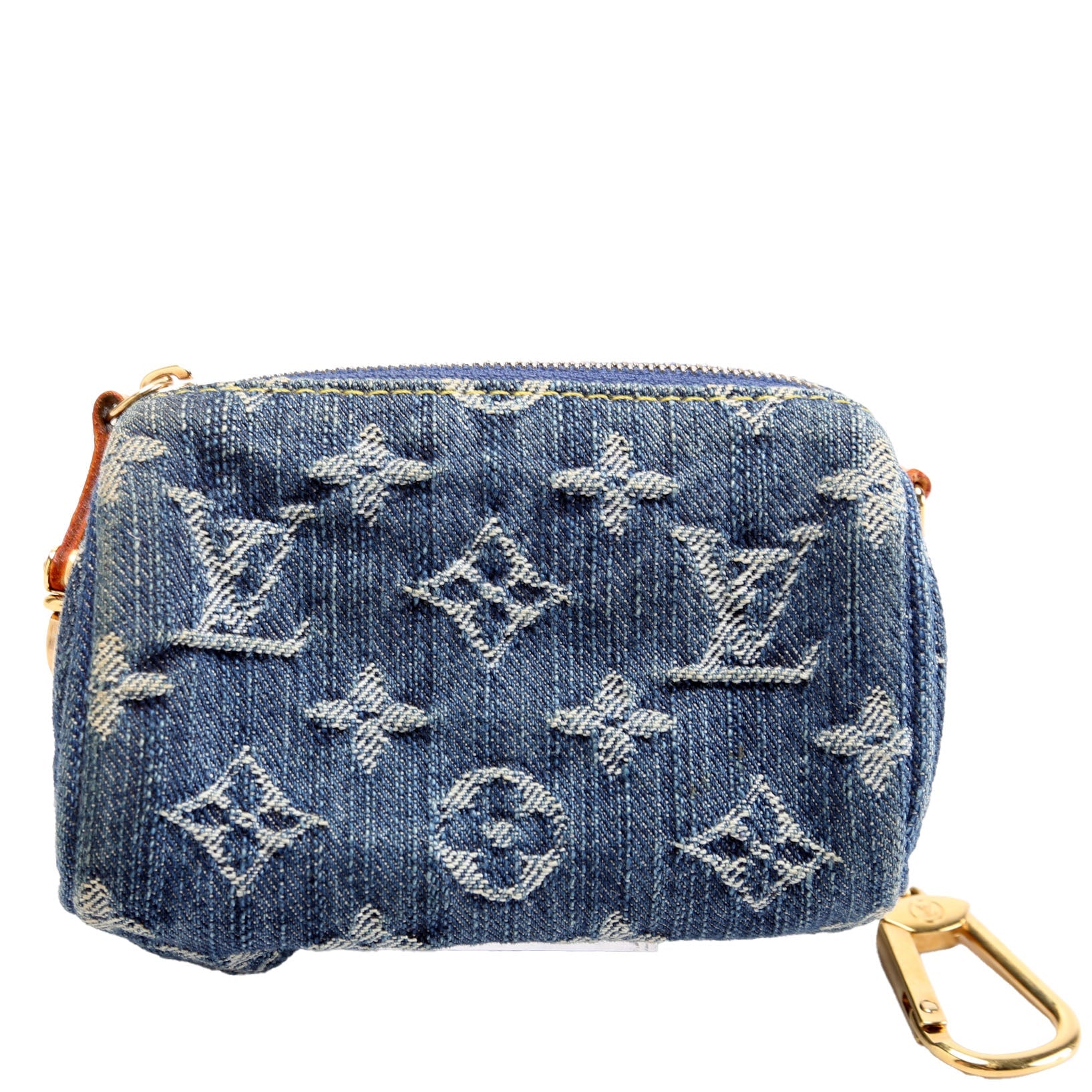 Pochette Speedy PM Key Holder Denim Monogram