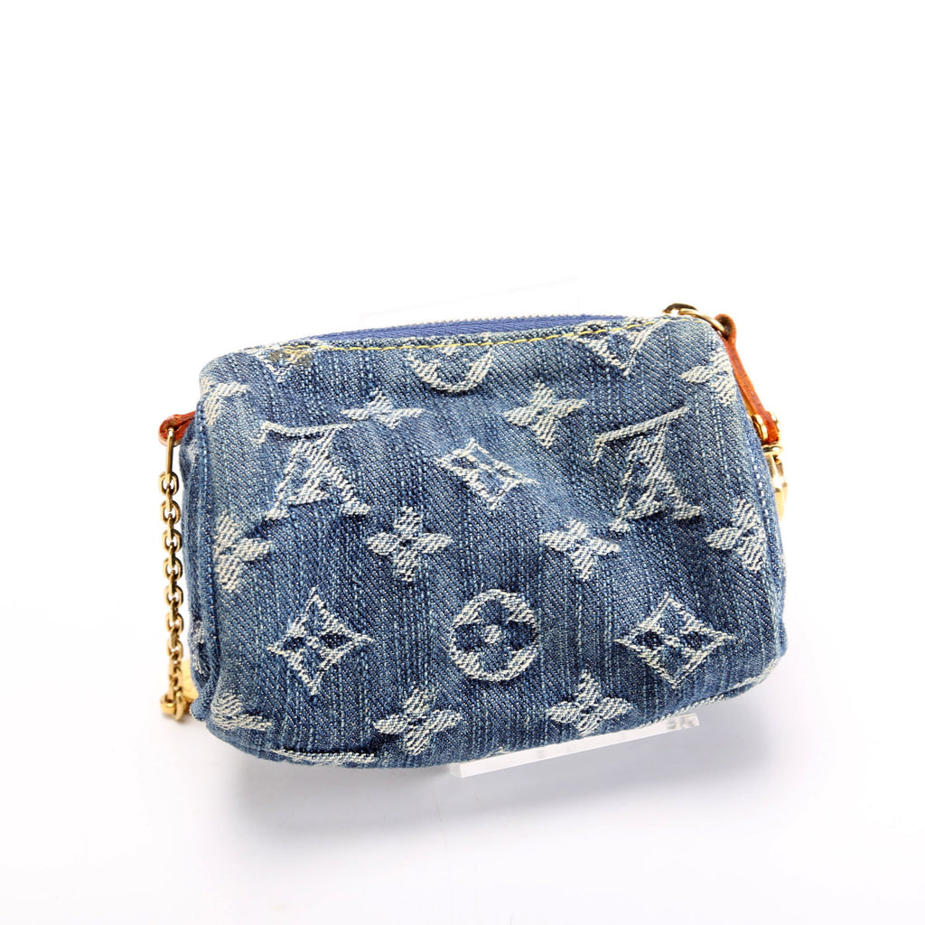 Pochette Speedy PM Key Holder Denim Monogram