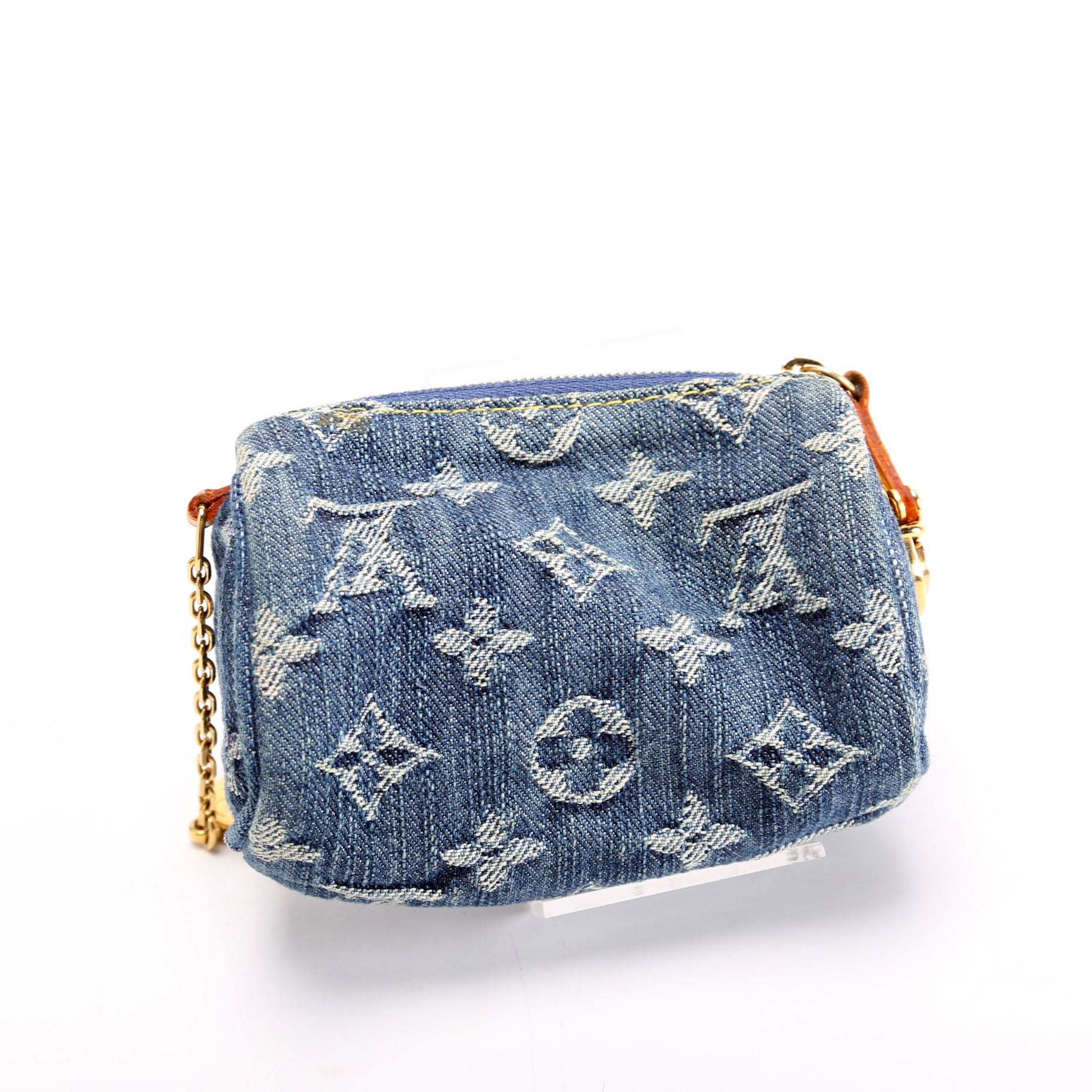 Pochette Speedy PM Key Holder Denim Monogram