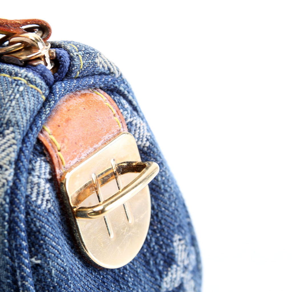 Pochette Speedy PM Key Holder Denim Monogram