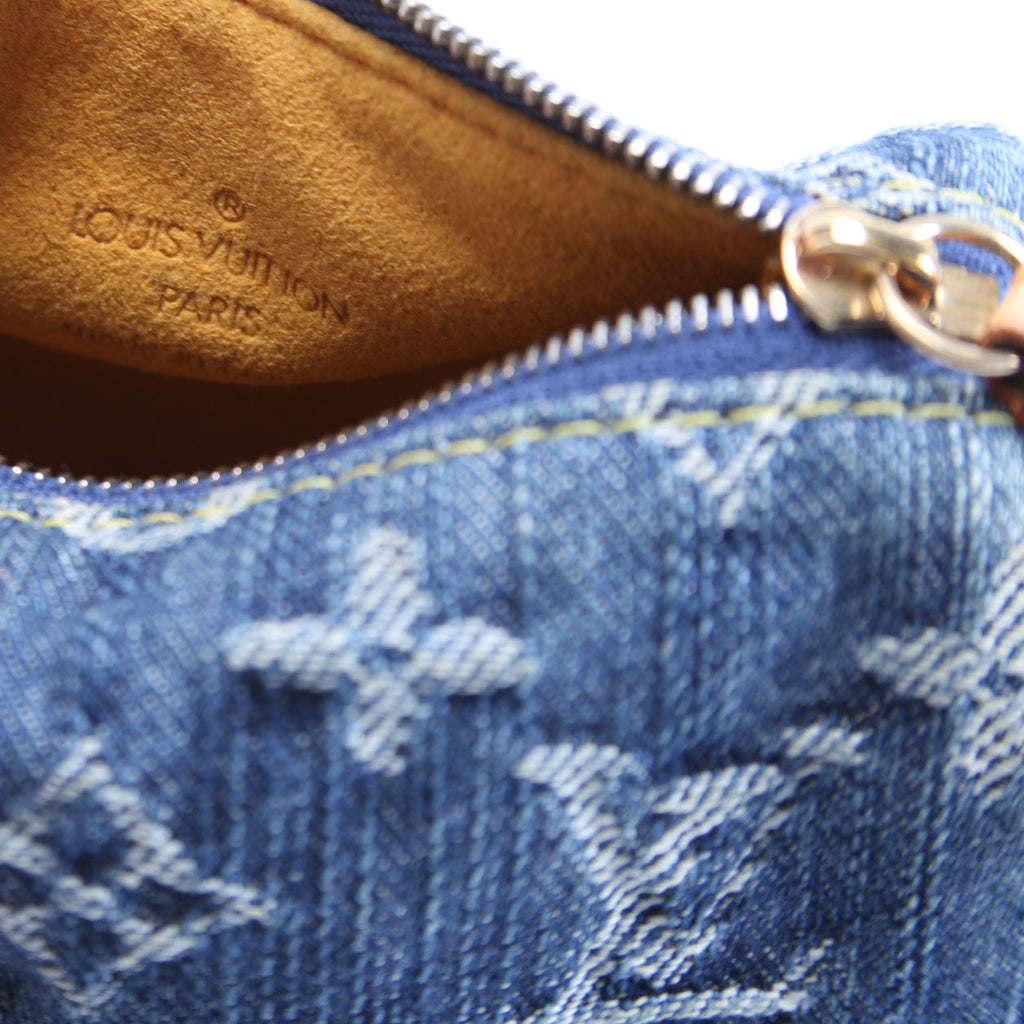 Pochette Speedy PM Key Holder Denim Monogram
