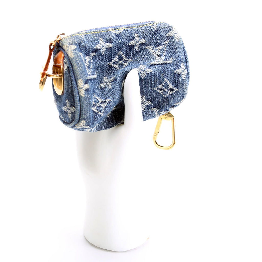 Pochette Speedy PM Key Holder Denim Monogram