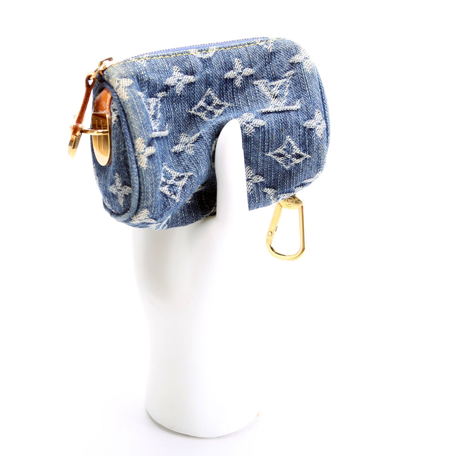 Pochette Speedy PM Key Holder Denim Monogram