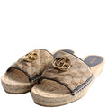 GG Espadrilles Slides Size 37