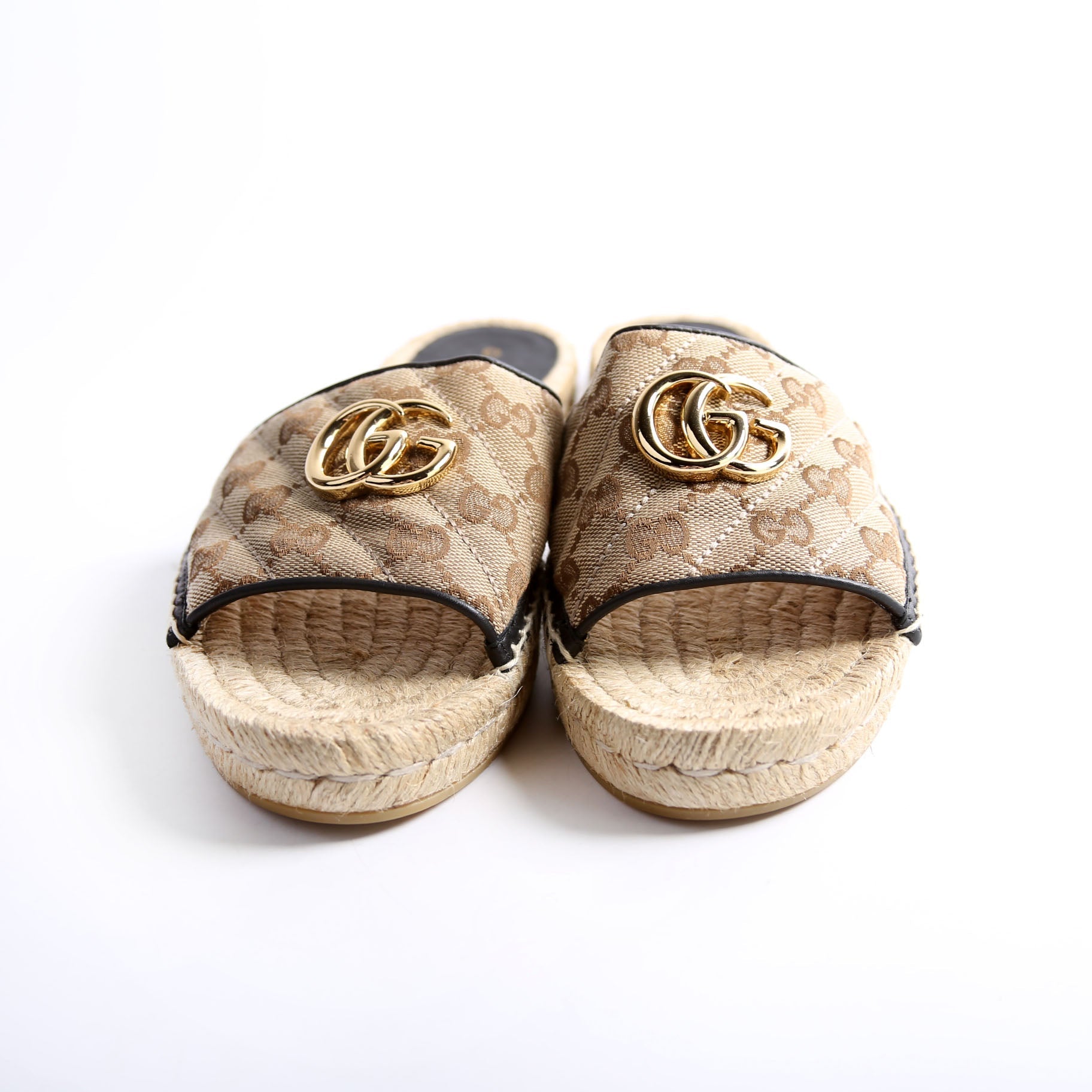 GG Espadrilles Slides Size 37
