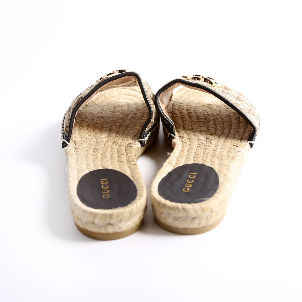 GG Espadrilles Slides Size 37