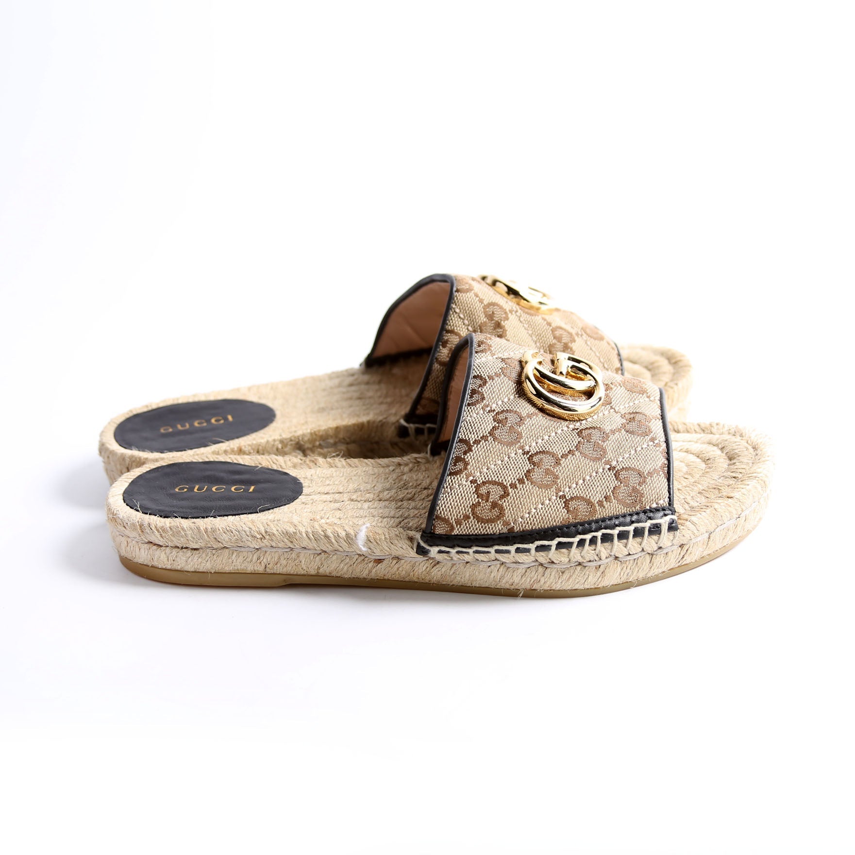 GG Espadrilles Slides Size 37