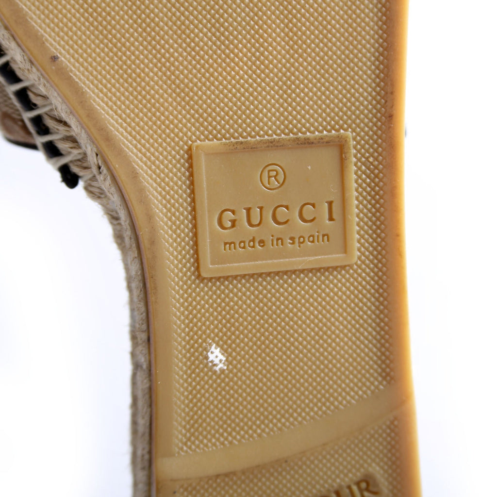 GG Espadrilles Slides Size 37