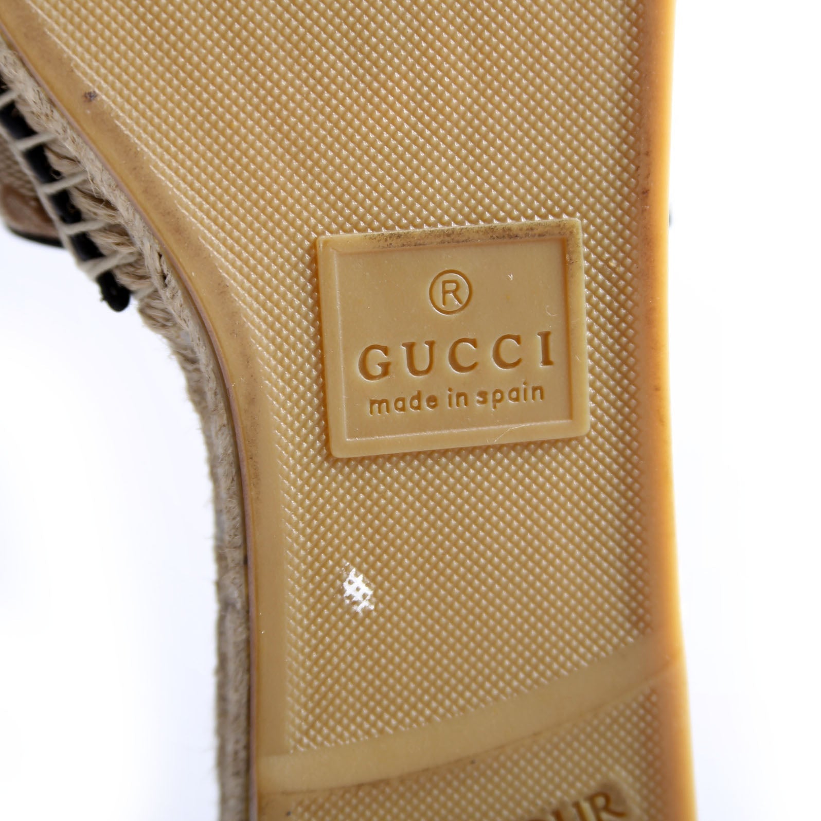 GG Espadrilles Slides Size 37