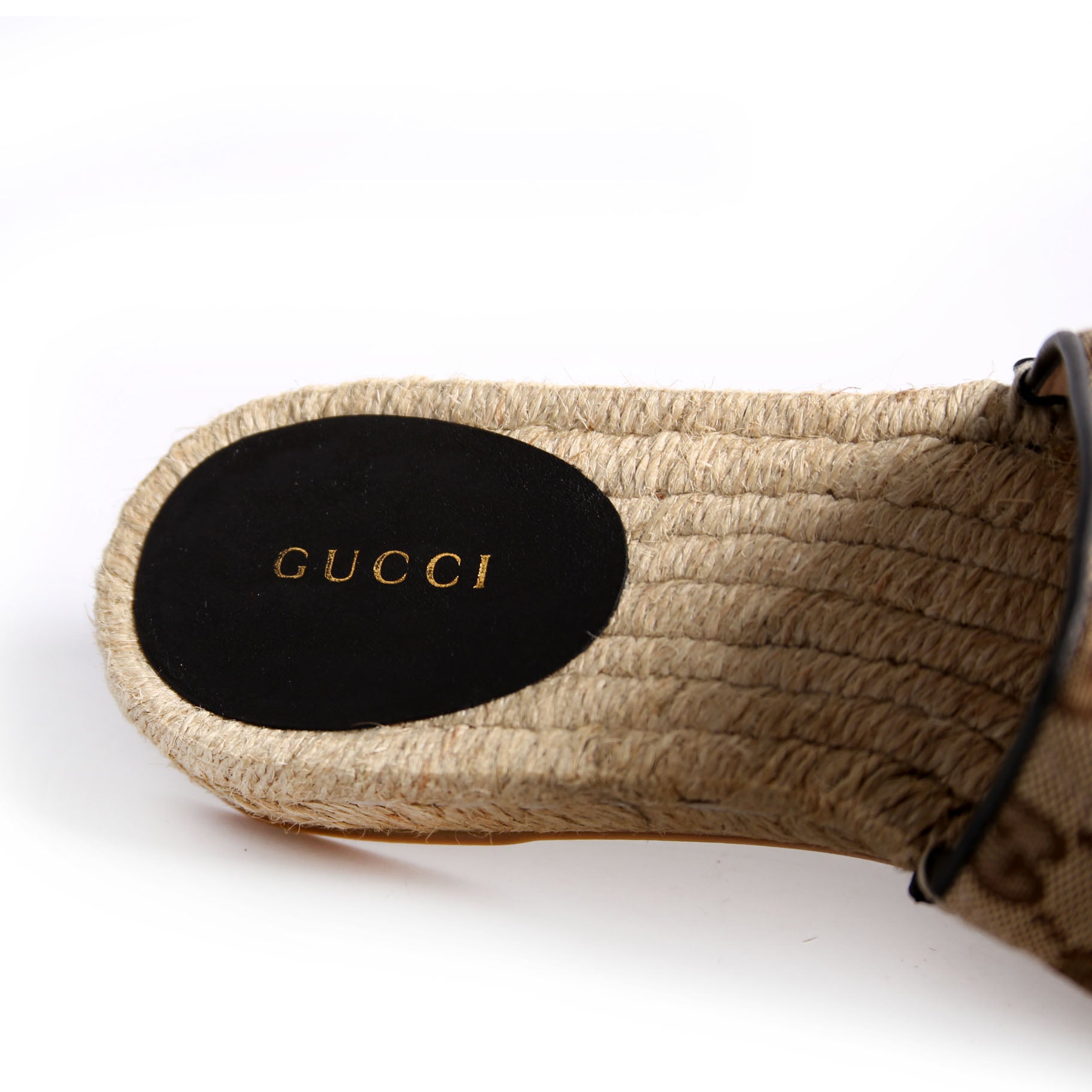 GG Espadrilles Slides Size 37
